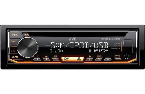 JVC KD-SR87BT Bluetooth Radio Tuner with CD/MP3 and USB Face View of Screen