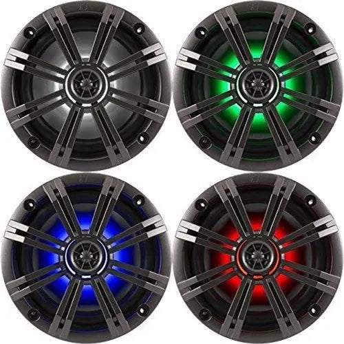Kicker LED 6.5 Inch Marine Speakers Kicker-SPKR-BKM-LED-C/SW