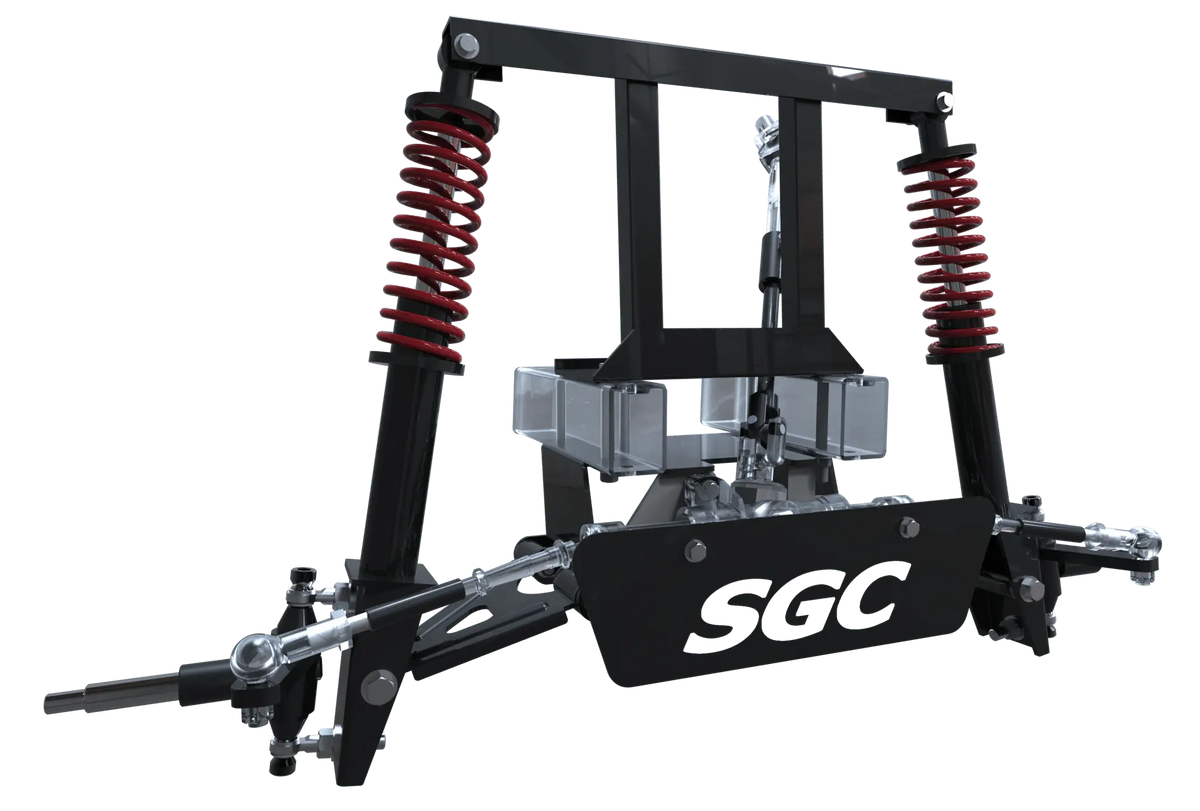 SGC 6″ Heavy Duty Coil-Over Shock A-Arm Lift Kit for Club Car Precedent 04-up exploded view of parts assembled