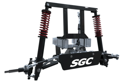 SGC 6″ Heavy Duty Coil-Over Shock A-Arm Lift Kit for Club Car Precedent 04-up exploded view of parts assembled