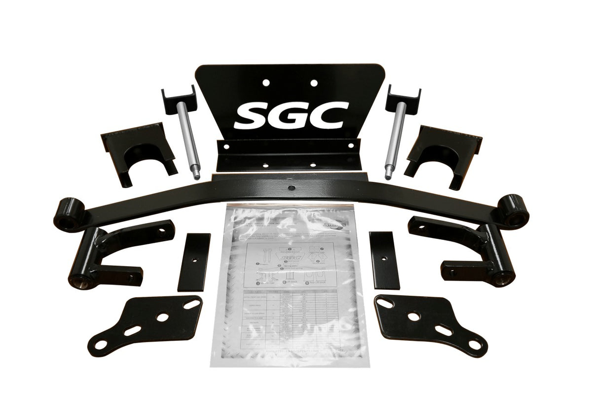 SGC 4″ Spindle Block Lift Kit for Club Car Precedent 2004-up exploded view of parts