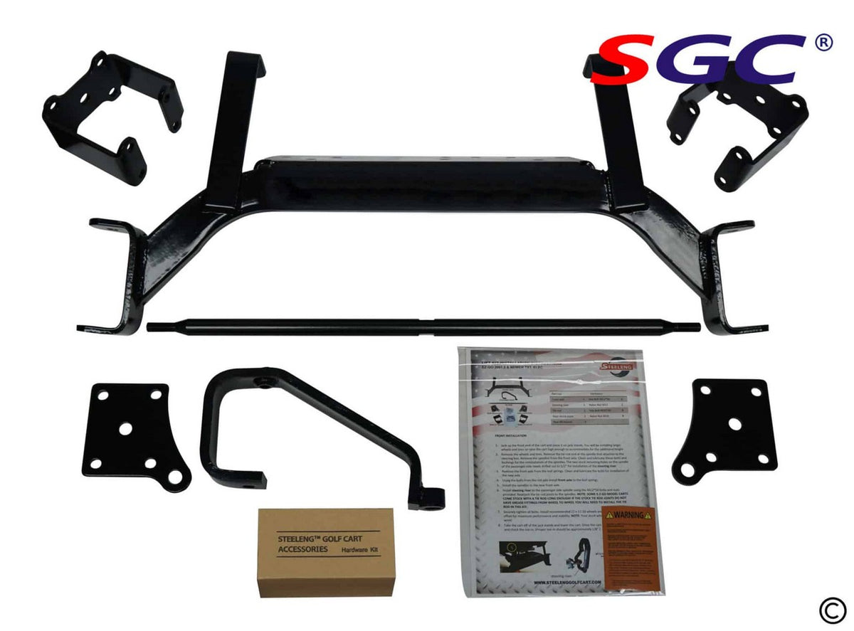 SGC 6″ Drop Axle Lift Kit for EZGO TXT Electric 2001.5-2022 exploded view of parts