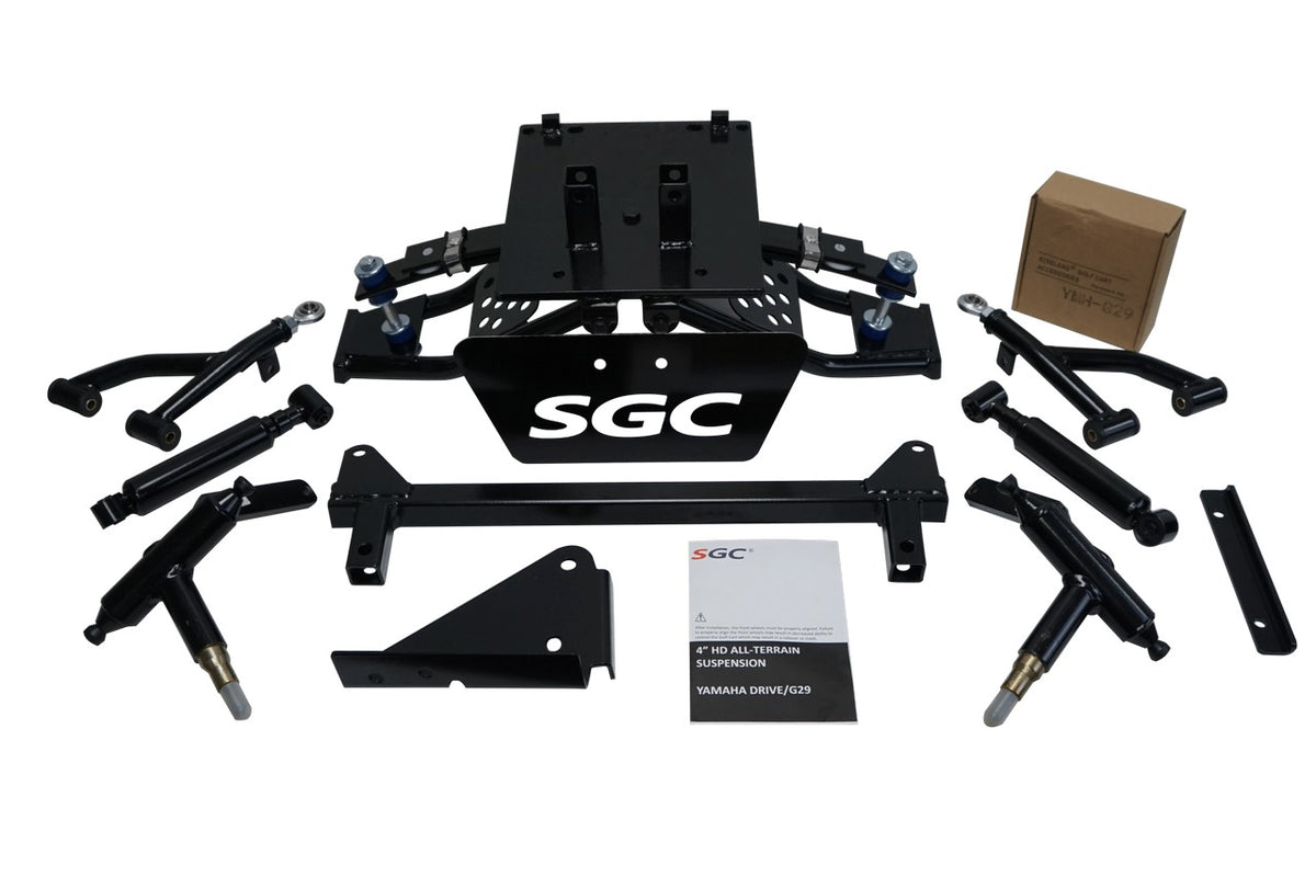 SGC 4″ Heavy Duty Double A-Arm Lift Kit for Yamaha G29 (Drive) exploded view of parts