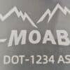 Steeleng MOAB DOT Windshield Stamp