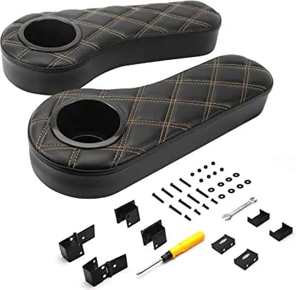 Foldable Flip Clamp On Armrest with Cup Holders Miscellaneous