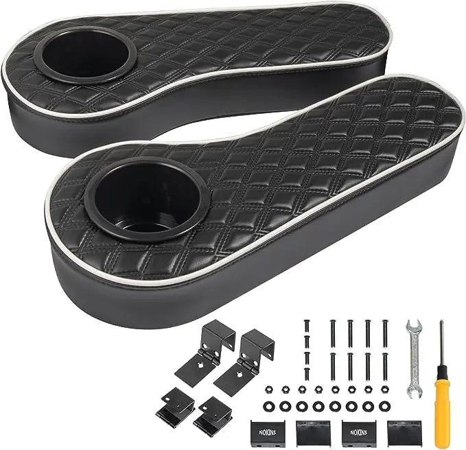 Foldable Flip Clamp On Armrest with Cup Holders Miscellaneous