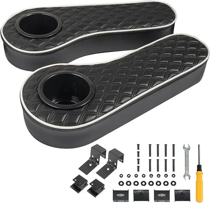 Foldable Flip Clamp On Armrest with Cup Holders Miscellaneous