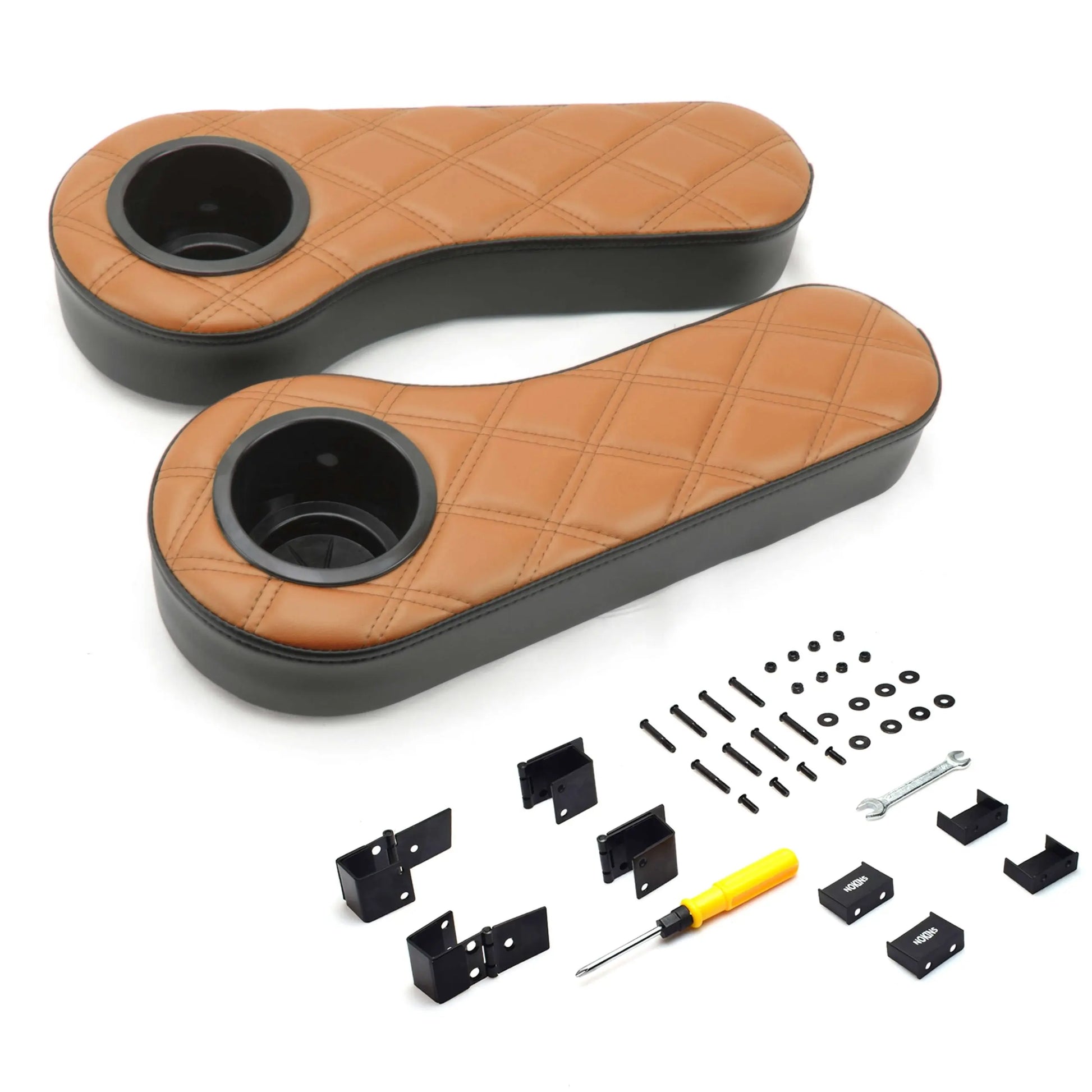Foldable Flip Clamp On Armrest with Cup Holders Miscellaneous