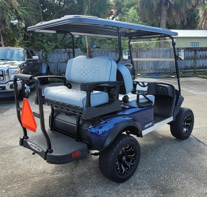 Navitas Lifted Aluminum Chassis Admiral Blue passenger rear angle