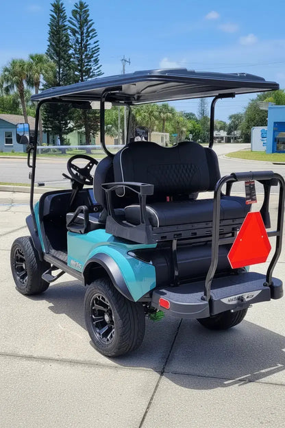 Navitas chassis Sea Storm with Modz black rear seats view