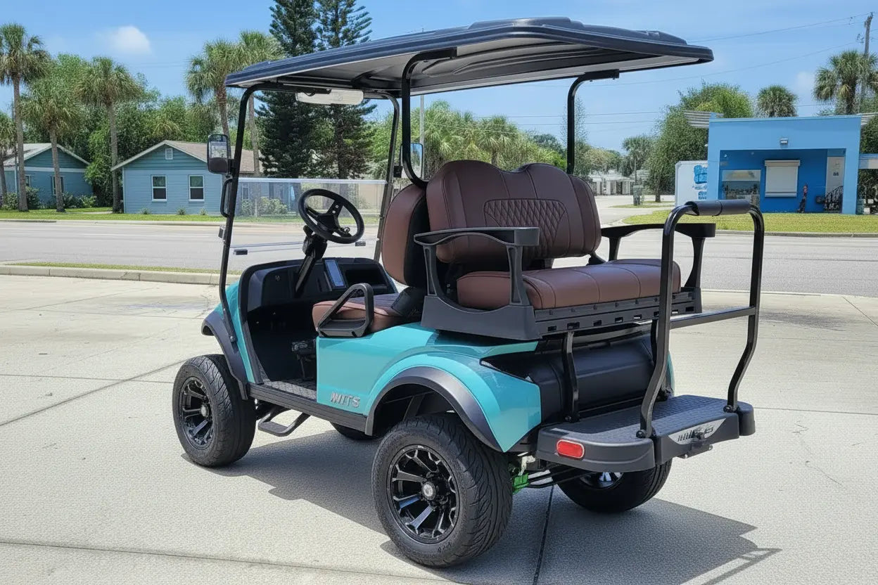 Navitas chassis Sea Storm with Modz brown rear seats view