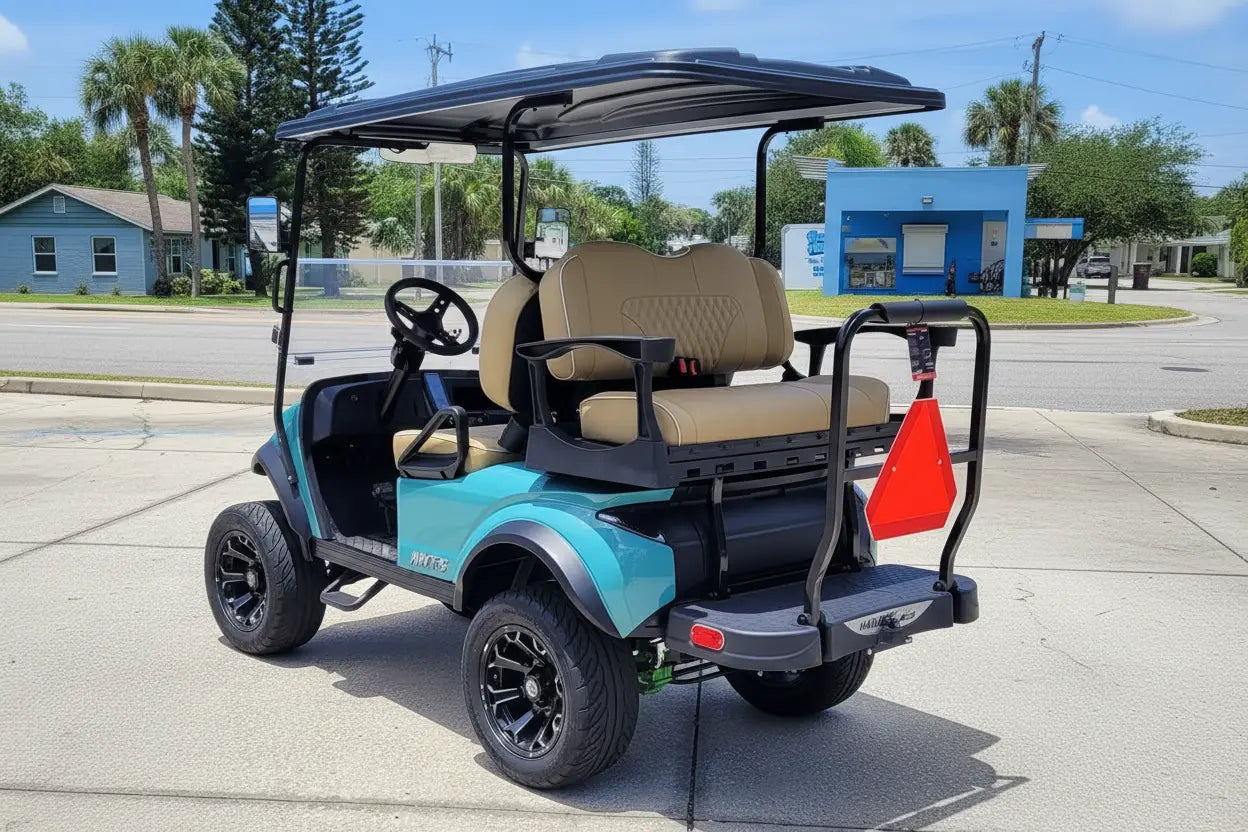 Navitas chassis Sea Storm with Modz khaki rear seats view