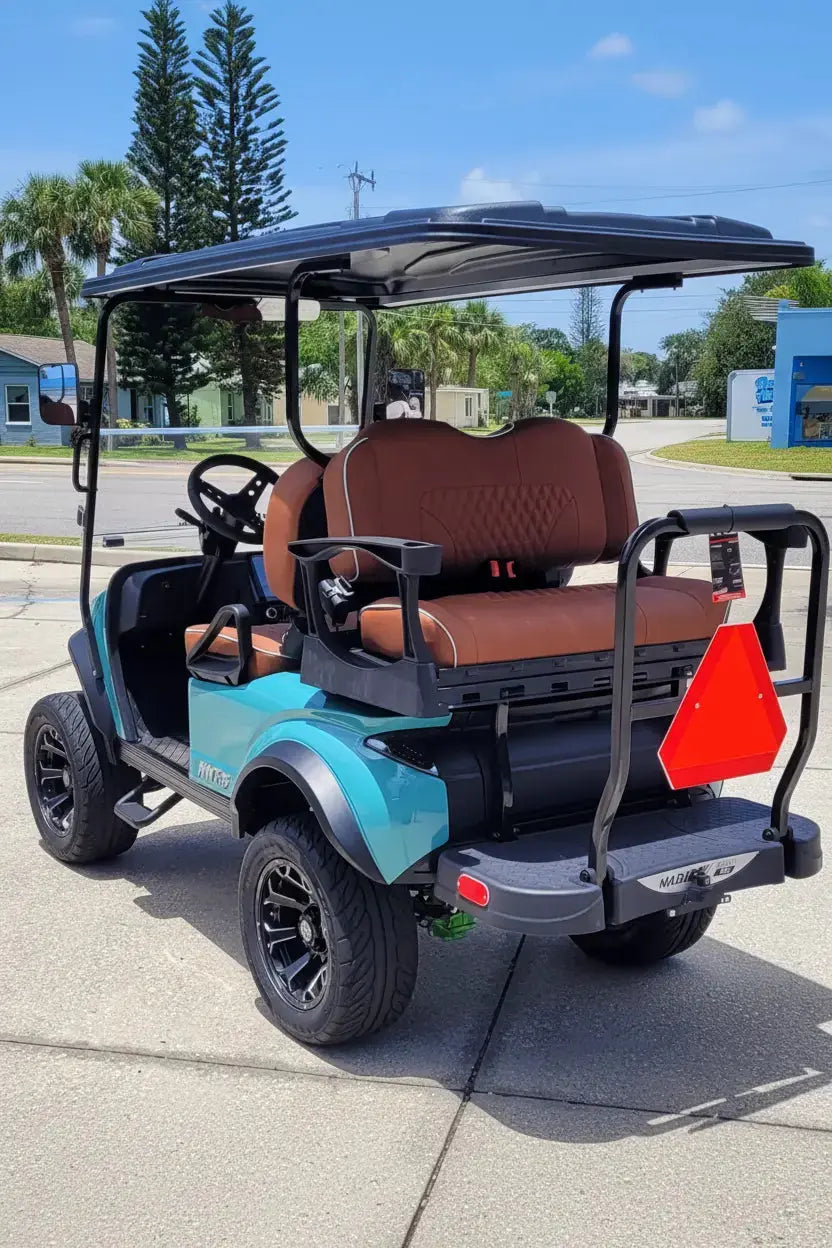 Navitas chassis Sea Storm with Modz rust rear seats view