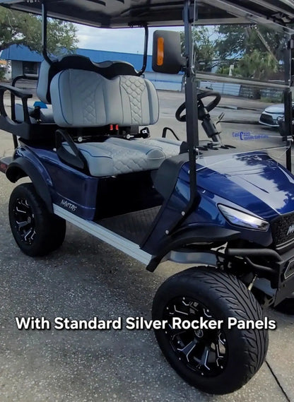 Admiral Blue Navitas aluminum chassis with standard silver rocker panels