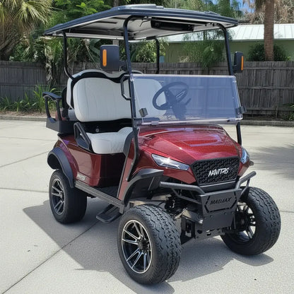 Navitas Cherry Metallic Lifted Aluminum Chassis Electric Golf Cart (Copy)