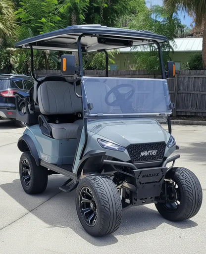 Navitas chassis cement gray with grey seats passenger front angle View at shop