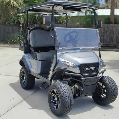 Navitas chassis silver metallic with gray seats passenger front angle View at shop