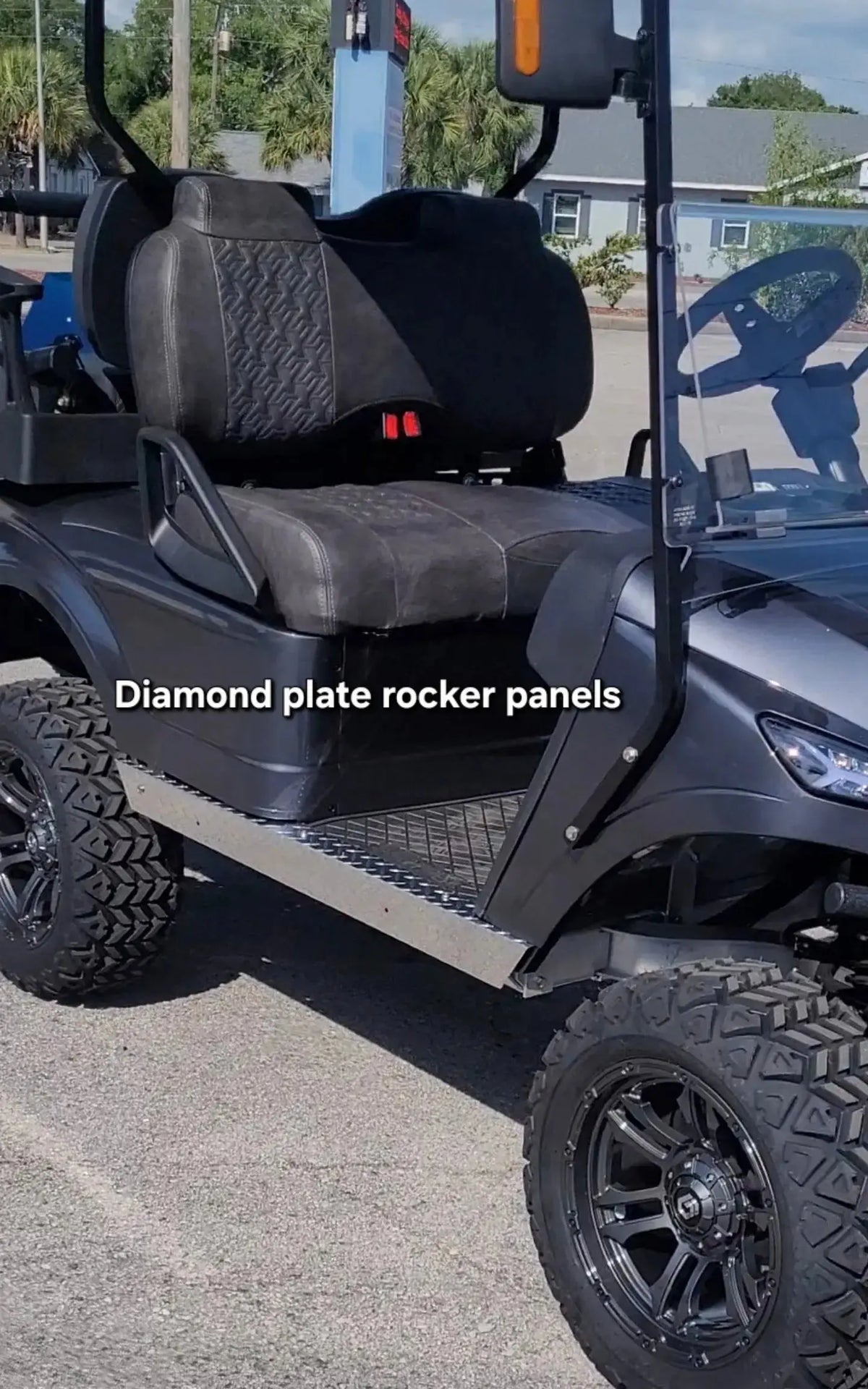 Metallic Grey Navitas with diamond plate rocker panels