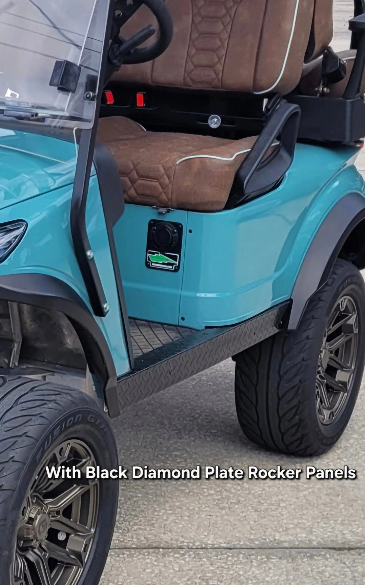 Sea Storm Navitas aluminum chassis with black diamond plate rocker panels