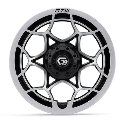 14" GTW Nexus Silver Wheels with Low Profile Golf Cart Tire