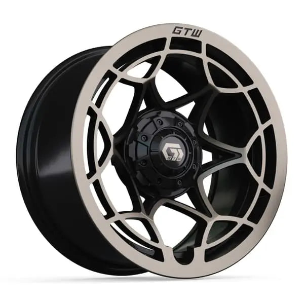 14" GTW Nexus Satin Bronze Wheels with Low Profile Golf Cart Tire