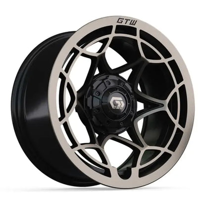 14" GTW Nexus Satin Bronze Wheels with Low Profile Golf Cart Tire
