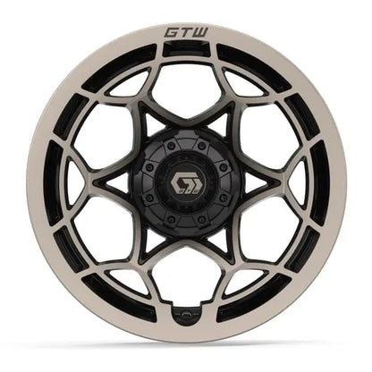 14" GTW Nexus Satin Bronze Wheels with Low Profile Golf Cart Tire