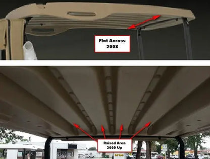 EZGO RXV Black Overhead Console Strech