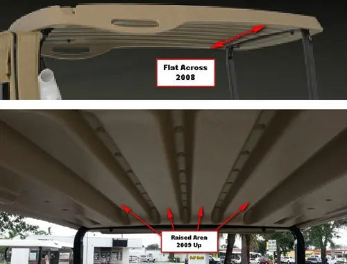 EZGO RXV Turned Titanium Overhead Console Strech