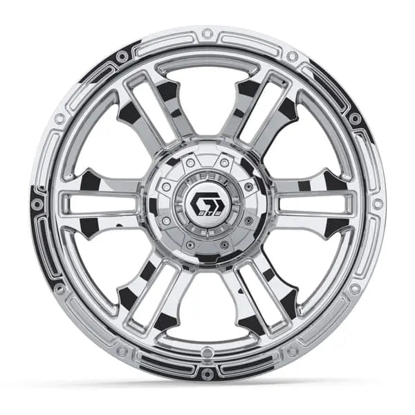 14x7 GTW Shogun Chrome Wheel Face View