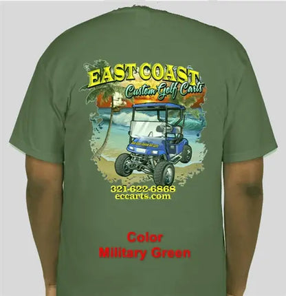 East Coast Custom T-Shirts T-Shirt-BLK