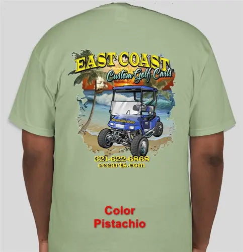 East Coast Custom T-Shirts T-Shirt-BLK