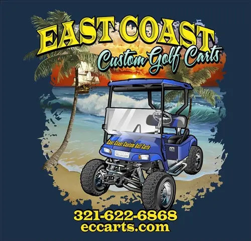 East Coast Custom T-Shirts T-Shirt-BLK