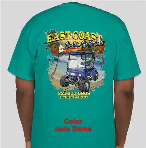 East Coast Custom T-Shirts T-Shirt-BLK