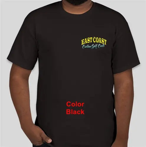 East Coast Custom T-Shirts T-Shirt-BLK