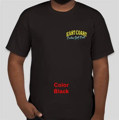 East Coast Custom T-Shirts T-Shirt-BLK