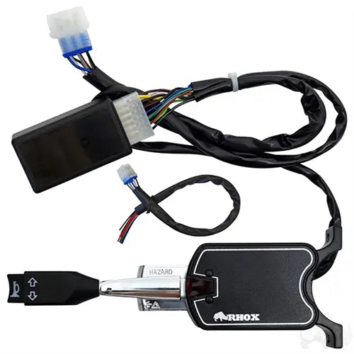 Turn Signal Switch with Horn Button 7 Wire Red Hawk