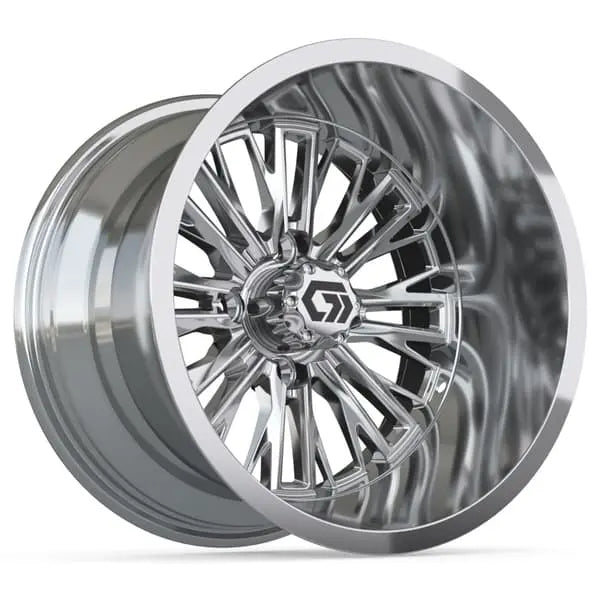 14x9 GTW Viper Wide Chrome Wheel Angle View