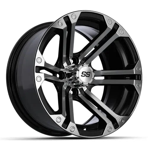 14x7 GTW Machined and Black Specter Wheel GTW