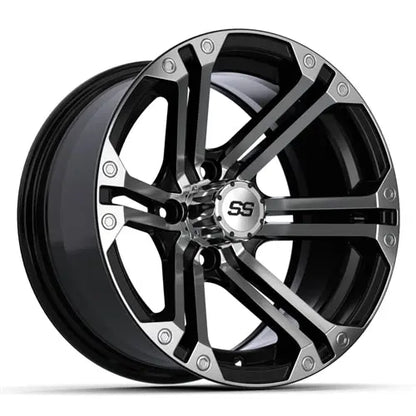 14x7 GTW Machined and Black Specter Wheel GTW