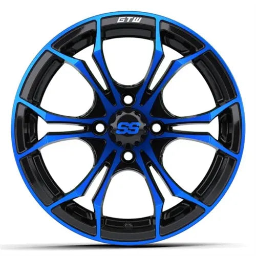 14x7 GTW Blue/Black Spyder Wheel GTW