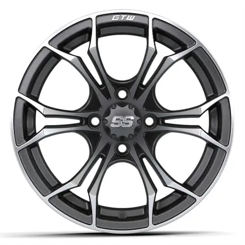 14x7 GTW Matte Grey Spyder Wheel GTW