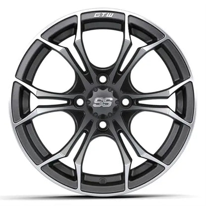 14x7 GTW Matte Grey Spyder Wheel GTW