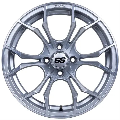 14x7 GTW Machined and Silver Spyder Wheel GTW