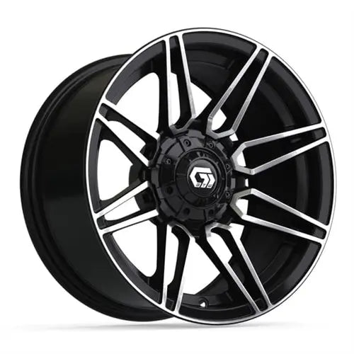 14x7 GTW Stealth Machined and Black Wheel GTW