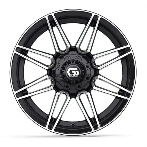 14x7 GTW Stealth Machined and Black Wheel GTW