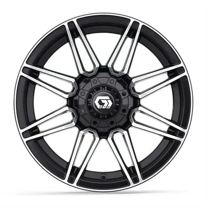 14x7 GTW Stealth Machined and Black Wheel GTW