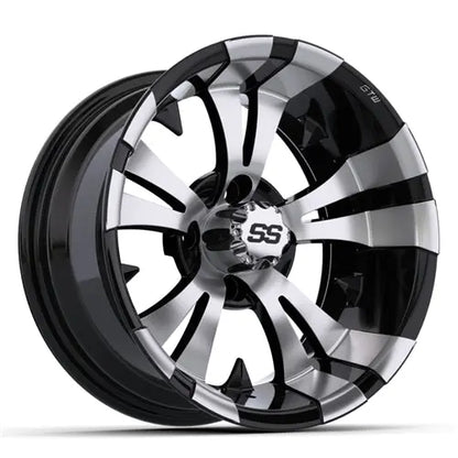 14x7 GTW Machined and Black Vampire Wheel GTW