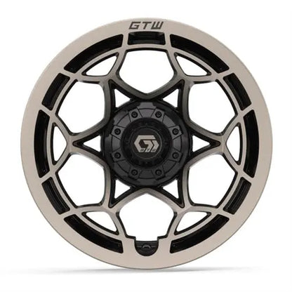 14" GTW Nexus Gloss Bronze Wheels with Lifted Golf Cart Tire GTW