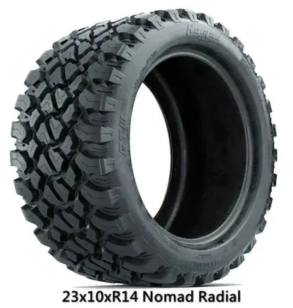 23x10 R14 Nomad Radial All Terrain Tire Angle View
